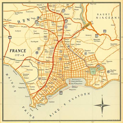 Carte de Nice indiquant l'emplacement d'Azur Évasion au 3 Rue Paradis
